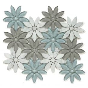 Daisy White Sky - marble tile